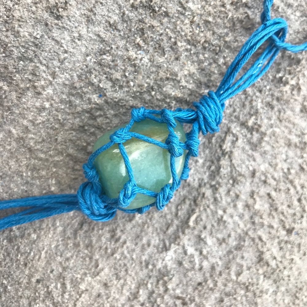 💚Green Aventurine Macrame Necklace 💚